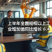 上半年全国规模以上工业增加值同比增长 6.4% 稳中向好(图2) 上半年全国规模以上工业增加值同比增长 6.4% 稳中向好(图2)
