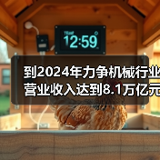 到2024年力争机械行业营业收入达到8.1万亿元