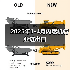 2025年1-4月内燃机行业进出口