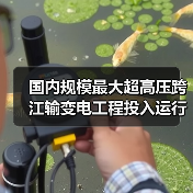 国内规模最大超高压跨江输变电工程投入运行！