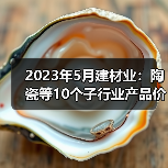 2023年5月建材业:陶瓷等10个子行业产品价格环比上涨(图4) 2023年5月建材业:陶瓷等10个子行业产品价格环比上涨(图4)