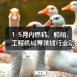 1-5月内燃机、船舶、工程机械等领域行业动态信息
