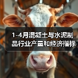 1-4月混凝土与水泥制品行业产量和经济指标(图4) 1-4月混凝土与水泥制品行业产量和经济指标(图4)