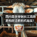 国内首条穿越长江高铁盾构隧道盾构机始发！（图3）