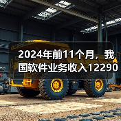 2024年前11个月，我国软件业务收入122903亿元，同比增长10.7%