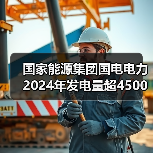 国家能源集团国电电力2024年发电量超4500亿千瓦时
