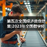 第五次全国经济普查结果|2023年全国数字经济核心产业增加值占GDP比重为9.9%（图4）