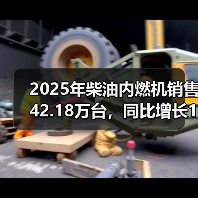 2025年柴油内燃机销售42.18万台，同比增长12.45%（图2）