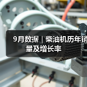 9月数据 | 柴油机历年销量及增长率（图3）