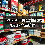 2025年8月各地金属切削机床产量统计(图2) 2025年8月各地金属切削机床产量统计(图2)