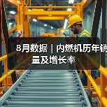 8月数据 | 内燃机历年销量及增长率