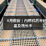 8月数据 | 内燃机历年销量及增长率（图4）