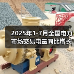2025年1-7月全国电力市场交易电量同比增长3.2%(图3) 2025年1-7月全国电力市场交易电量同比增长3.2%(图3)