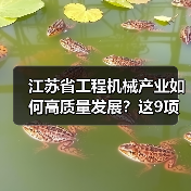 江苏省工程机械产业如何高质量发展?这9项重点任务是关键(图1) 江苏省工程机械产业如何高质量发展?这9项重点任务是关键(图1)