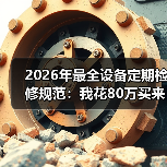 2026年最全设备定期检修规范:我花80万买来的5个教训(图2) 2026年最全设备定期检修规范:我花80万买来的5个教训(图2)