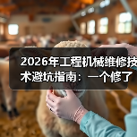 2026年工程机械维修技术避坑指南:一个修了8年挖机的老手自述(图2) 2026年工程机械维修技术避坑指南:一个修了8年挖机的老手自述(图2)