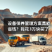 设备保养管理方案真能省钱？我花3万块买了个教训