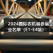 2024国际农机展参展企业名单（E1-E4馆）