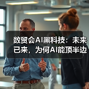 数贸会AI黑科技:未来已来,为何AI能顶半边天?(图1) 数贸会AI黑科技:未来已来,为何AI能顶半边天?(图1)
