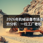 2026年机械设备市场走势分析：一位工厂老板的亏损与自救（图4）