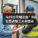 花80万买错设备？机械设备选型三大关键点（图3）