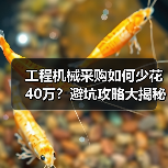 工程机械采购如何少花40万？避坑攻略大揭秘（图3）