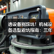 选设备别踩坑！机械设备选型避坑指南：三年成本怎么算？（图4）
