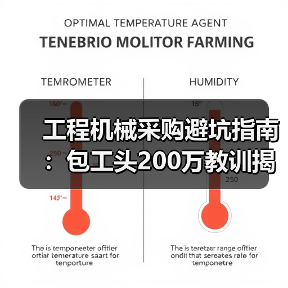 工程机械采购避坑指南:包工头200万教训揭秘(图3) 工程机械采购避坑指南:包工头200万教训揭秘(图3)
