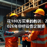 花180万买来的教训:2026年非标设备定制资讯,看完少走3年弯路(图3) 花180万买来的教训:2026年非标设备定制资讯,看完少走3年弯路(图3)
