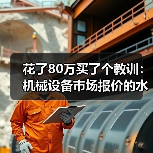 花了80万买了个教训:机械设备市场报价的水到底有多深?(图3) 花了80万买了个教训:机械设备市场报价的水到底有多深?(图3)