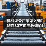 机械设备厂家怎么选?避开80万血泪教训的对比指南(图1) 机械设备厂家怎么选?避开80万血泪教训的对比指南(图1)