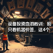 设备投资血泪教训:别只看机器价签,这4个成本陷阱你中了几个?(图2) 设备投资血泪教训:别只看机器价签,这4个成本陷阱你中了几个?(图2)