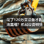 花了120万买设备才看清真相？机械设备租赁真实行情全解析