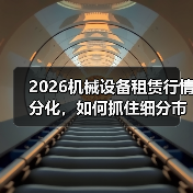 2026机械设备租赁行情分化,如何抓住细分市场机遇?(图1) 2026机械设备租赁行情分化,如何抓住细分市场机遇?(图1)