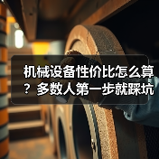 机械设备性价比怎么算？多数人第一步就踩坑了（图4）