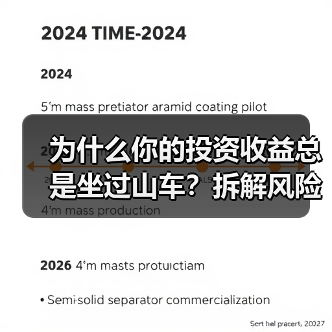 为什么你的投资收益总是坐过山车?拆解风险就能稳住了(图4) 为什么你的投资收益总是坐过山车?拆解风险就能稳住了(图4)
