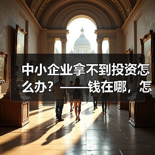 中小企业拿不到投资怎么办？——钱在哪，怎么要，这四步帮你理清楚（图4）