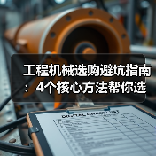 工程机械选购避坑指南:4个核心方法帮你选对挖掘机(图1) 工程机械选购避坑指南:4个核心方法帮你选对挖掘机(图1)