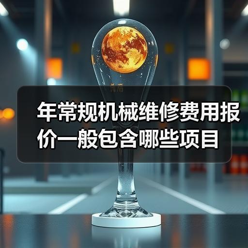 年常规机械维修费用报价一般包含哪些项目