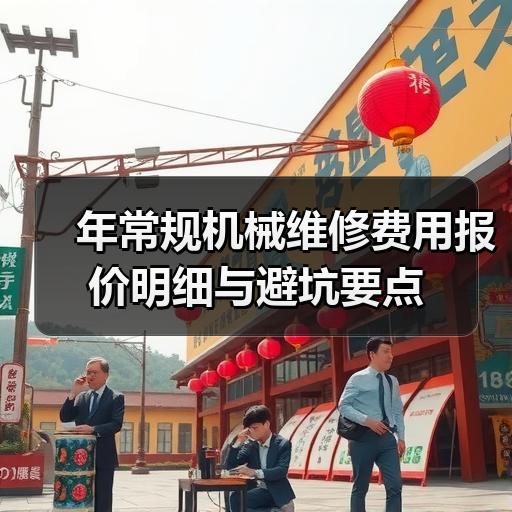 年常规机械维修费用报价明细与避坑要点
