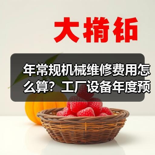 年常规机械维修费用怎么算？工厂设备年度预算清单参考