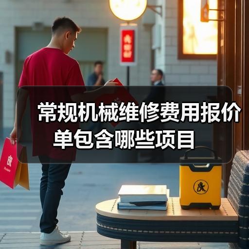 常规机械维修费用报价单包含哪些项目