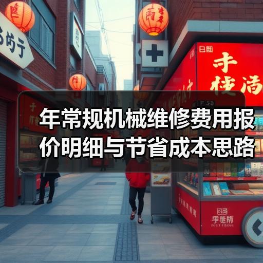 年常规机械维修费用报价明细与节省成本思路